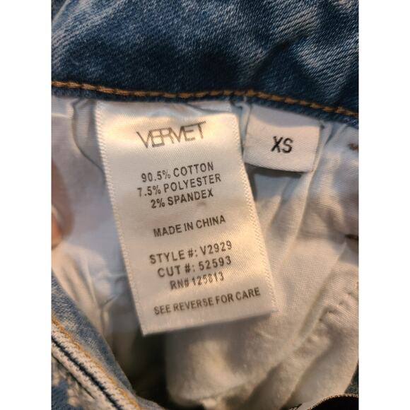 Vervet xs women's distressed cuffed bermuda shorts - Picture 5 of 9